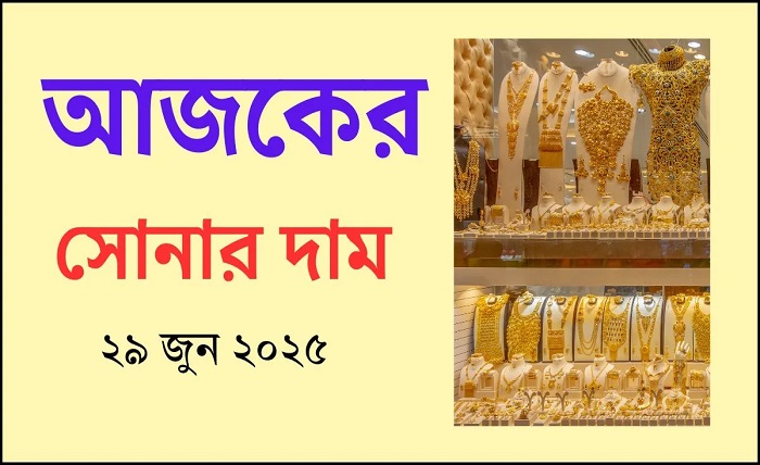 সোনার দাম কত আজকে 2025 বাংলাদেশ
